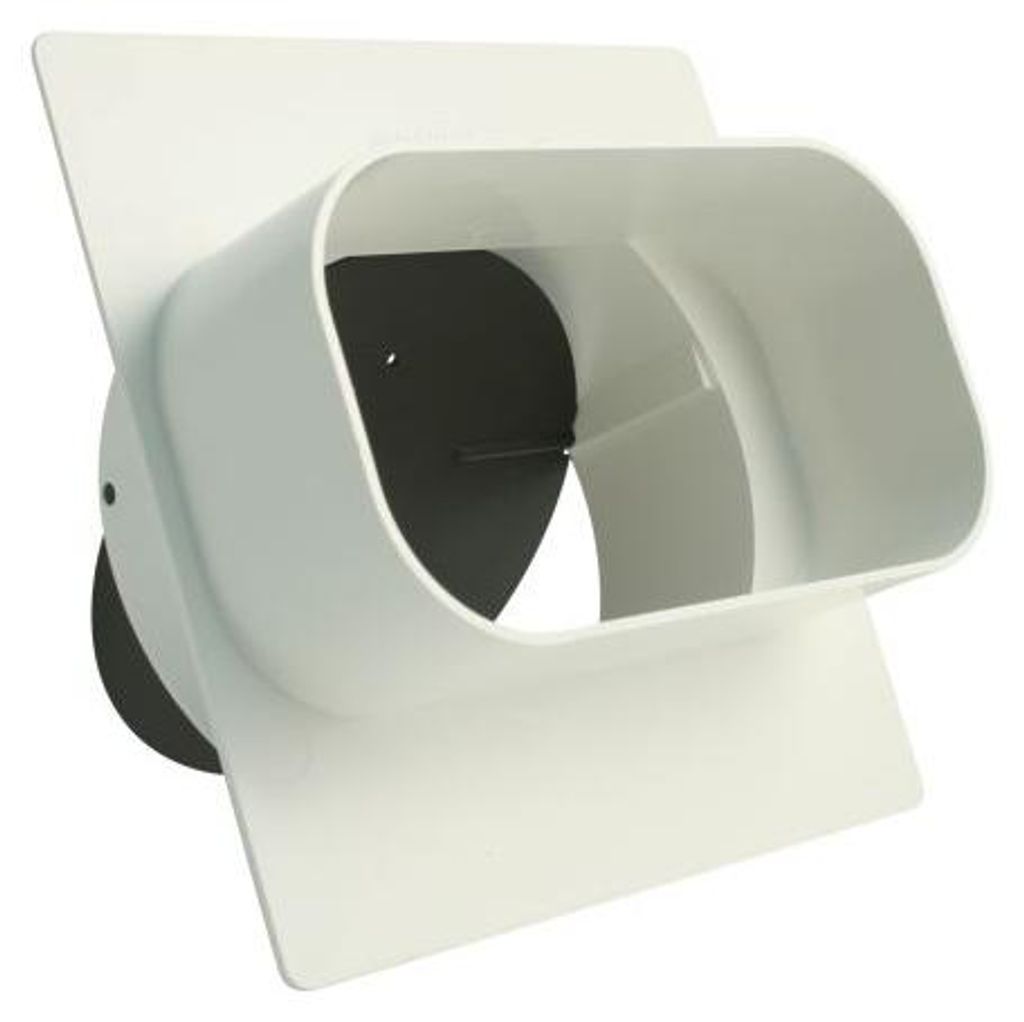 MARLEY Flachkanal Adapter rund/eckig DN 125 Rückstauklappe Produktbild 