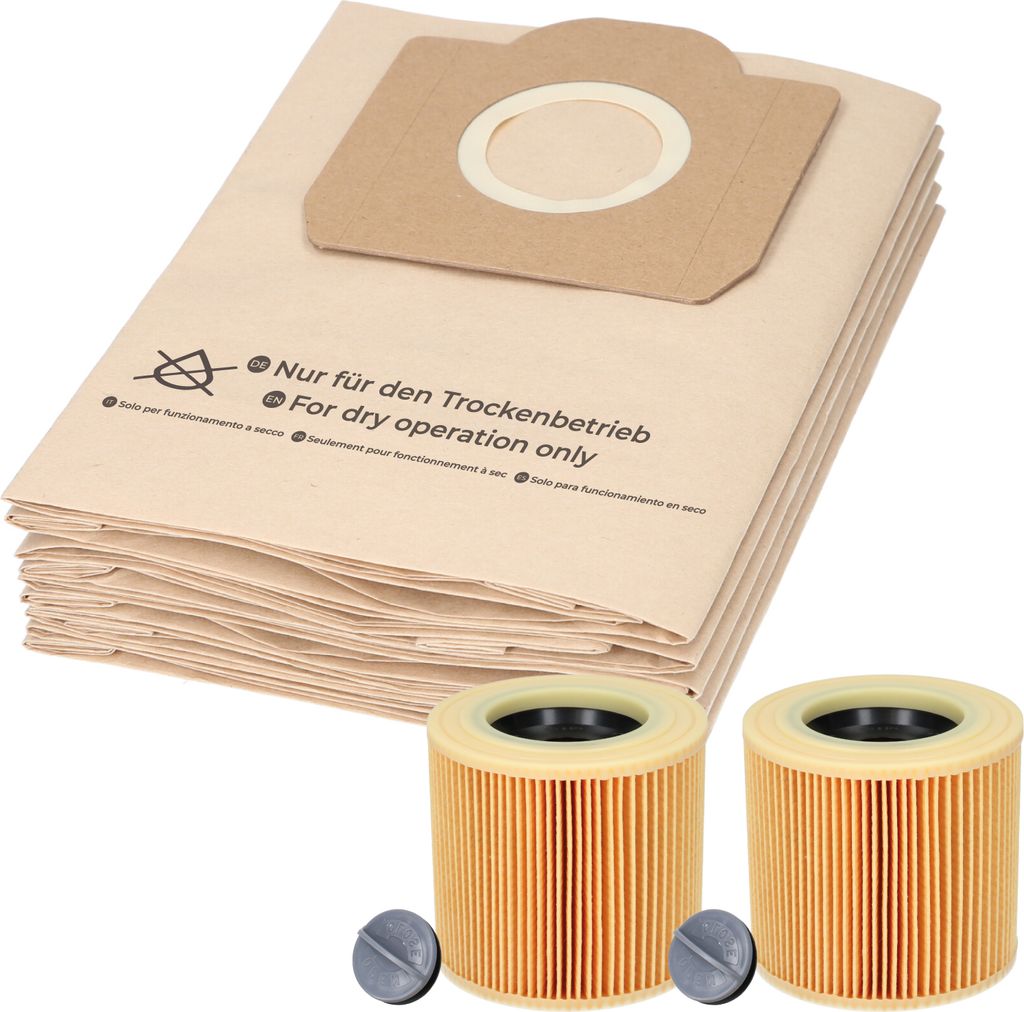 McFilter | 20 Staubsaugerbeutel + 2 Filter, passend f. Produktbild 