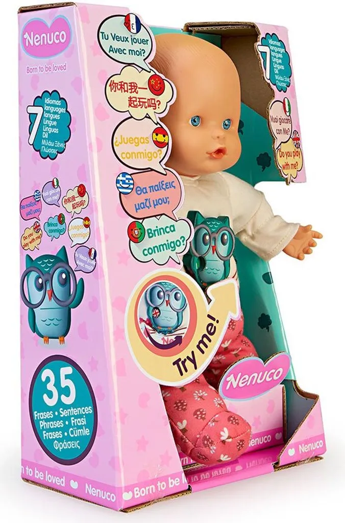 Poupée Nenuco Rosa Parlante - 7 Langues, 35cm, Parfaite pour les Câlins - 13