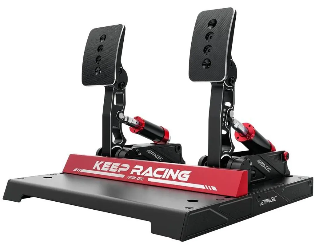Simagic P1000-F Jeu de pédales hydrauliques 2 pièces pour Simracing Noir