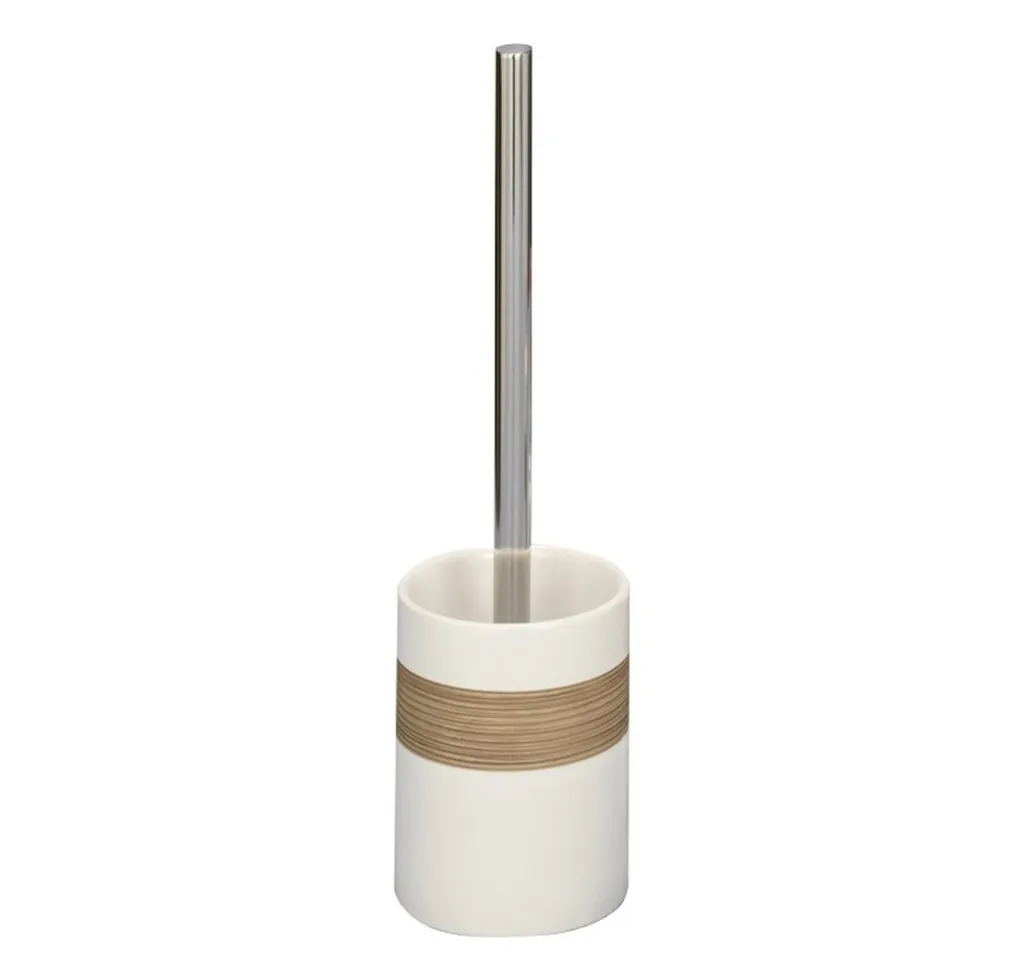 Brosse de Nettoyage WC pour Déco Naturelle, Céramique Beige et Brun