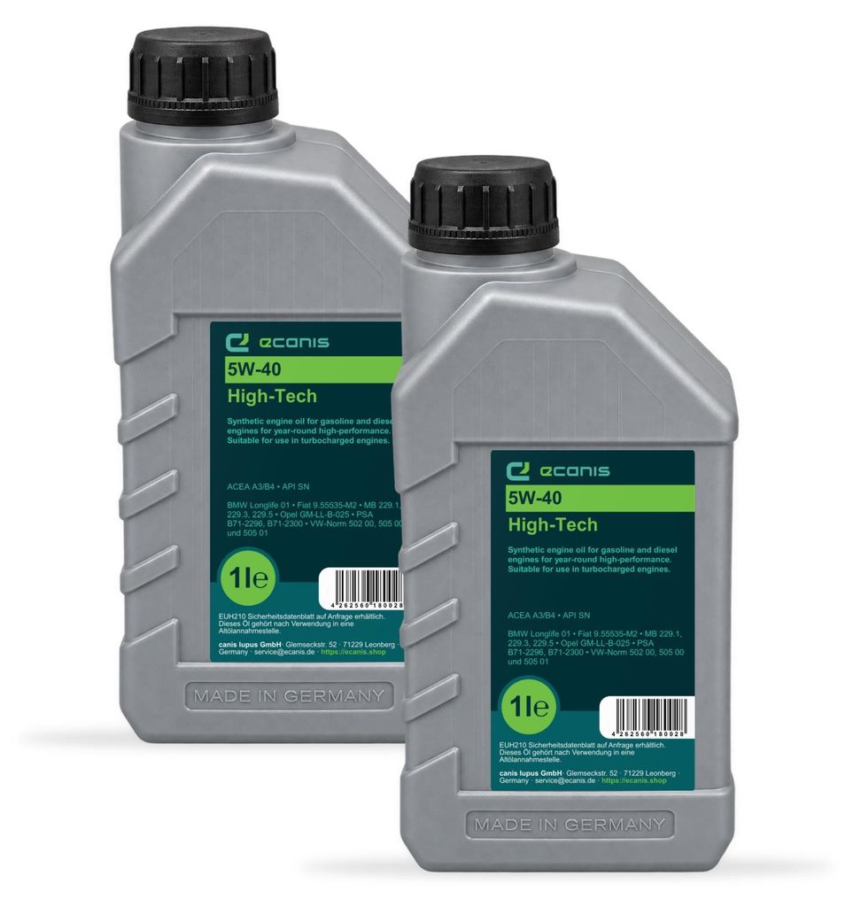 Motoröl Multipack 2x1 Liter 5W-40 A3/B4 SN ECANIS High-Tech Produktbild 
