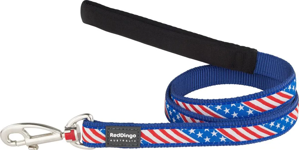 Guinzaglio Cani Red Dingo STYLE US FLAG 15mm | Look Americano Fashion