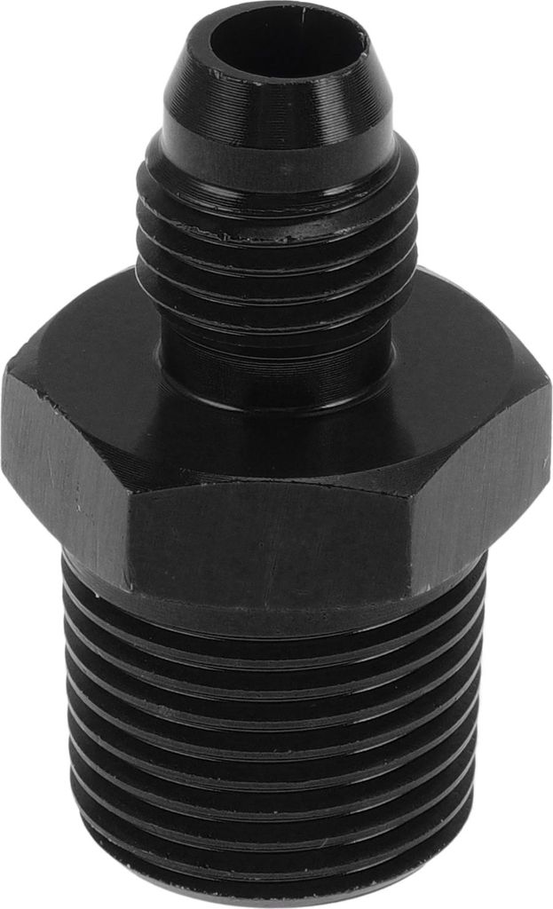 Männlicher Reduzierer-Schlauchanschluss Adapter TF-AN4-3/8 NPT Kraftstoffleitungskonnektor Aluminium Schwarz