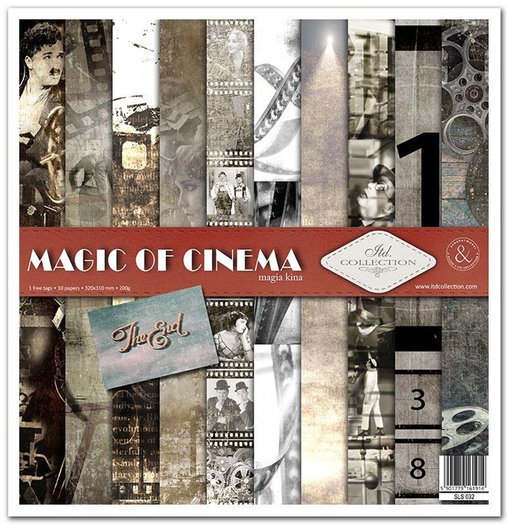 Scrapbooking-Papier Set 30×30 cm – SLS-032 Magic of Cinema Produktbild 