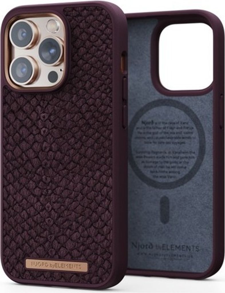 Njord byELEMENTS Salmon Leather Magsafe, Ochranný obal, Obrázok produktu 