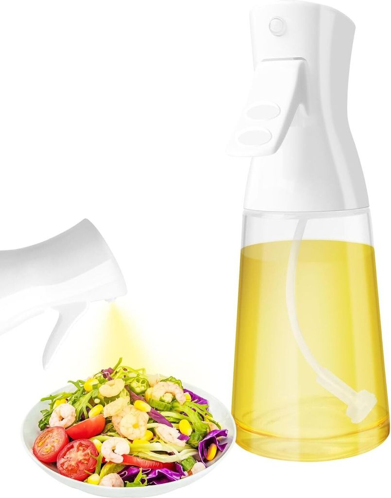 Ölsprüher zum Kochen, aus Glas, Öl Sprühflasche Öl Sprayer, Praktische 180ml Speiseöl Olivenölsprüher für Salat, Grillen, und Backen im K...