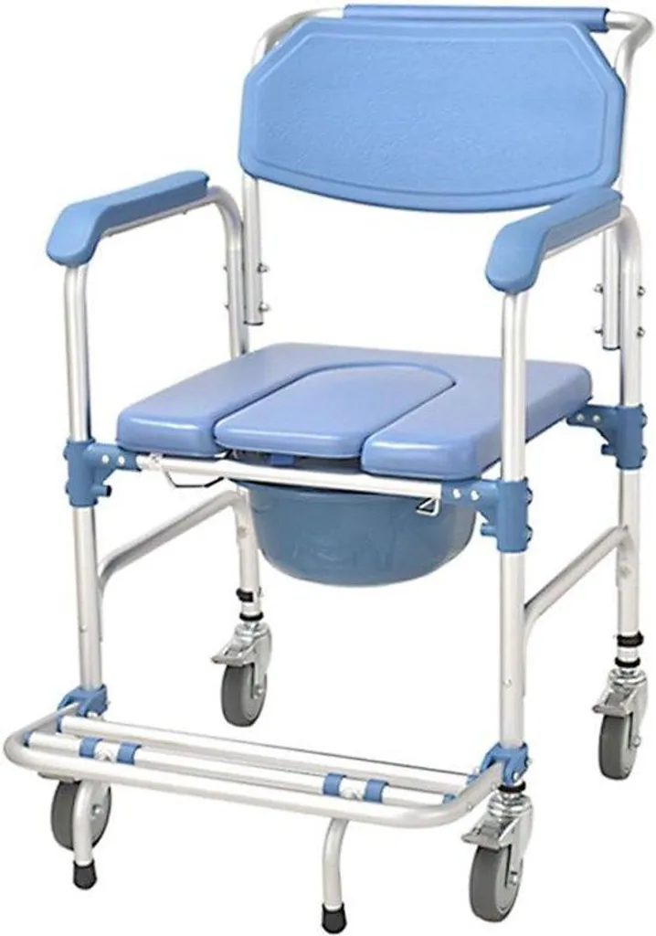 Chaise de toilettes mobile : finis les risques de chute, max 150kg