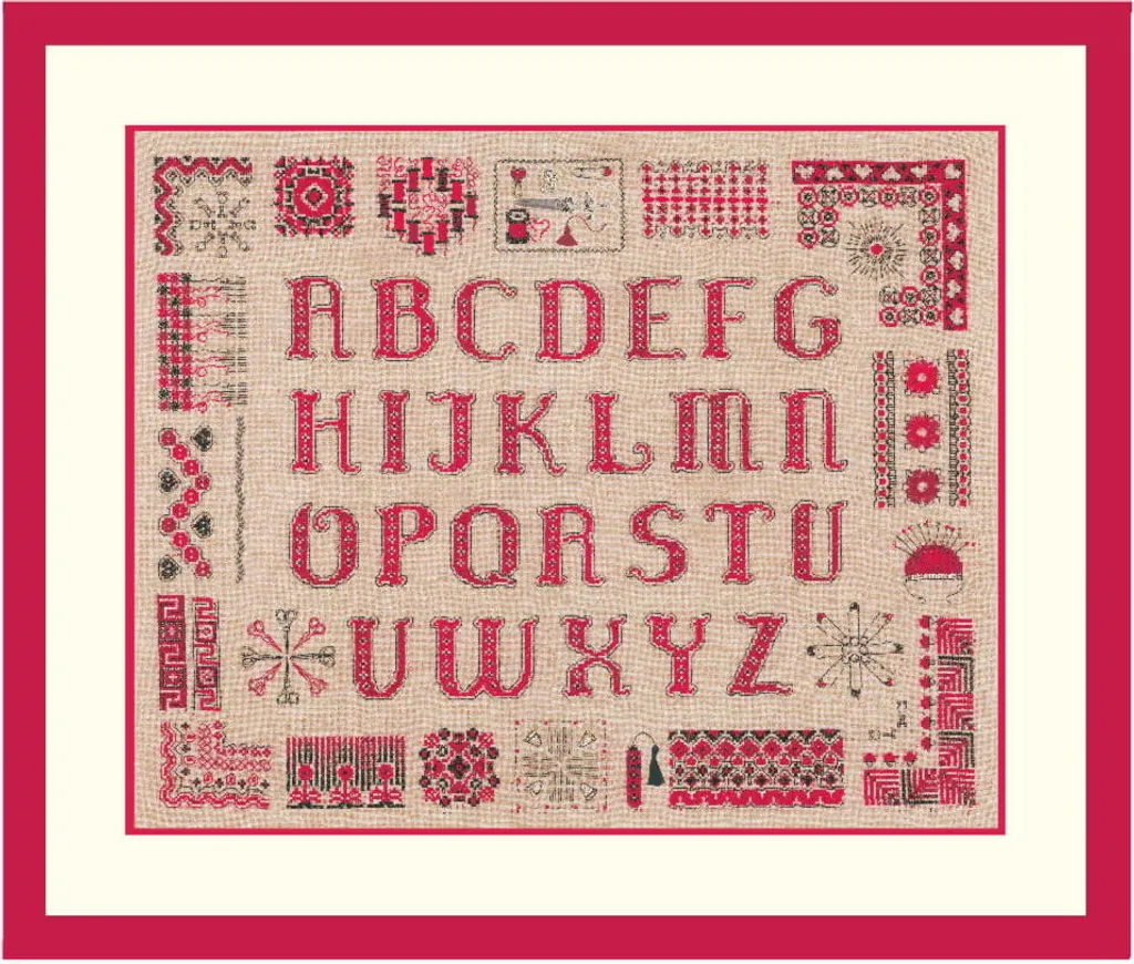 Kit point de croix Alphabet Couture complet : brodez sans manquer de fil
