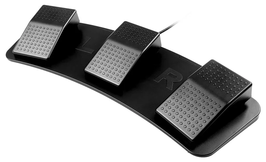 Triple pédalier de commande USB mécanique FS23-Pro pour PC et console