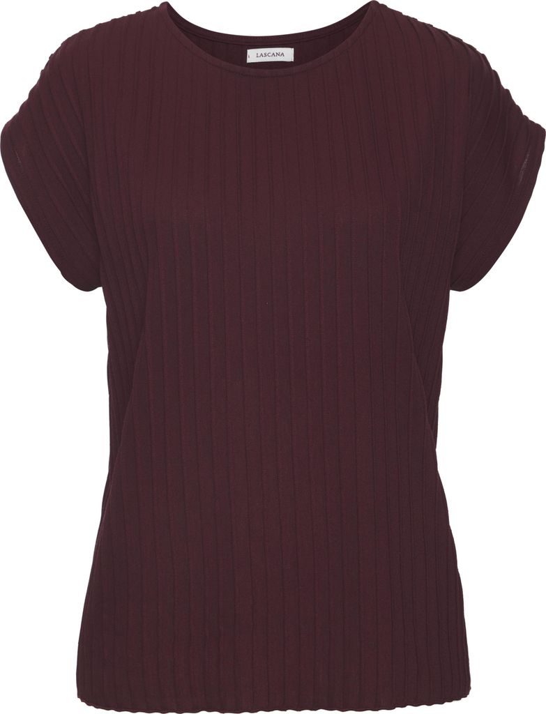 LASCANA T-Shirt bordeaux Größe 44/46