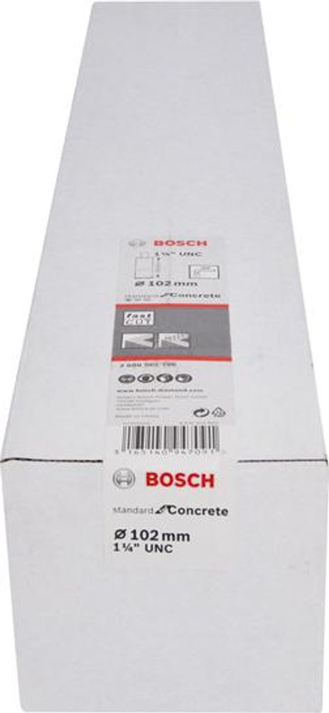 PRO Nassbohrkrone, 102 x 450 mm, G 1 1/4 Zoll UNC