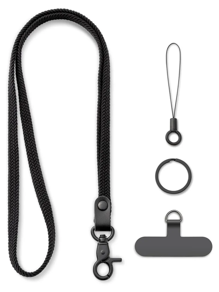Cordon noir tressé pour suspension de décoration et loisirs créatifs