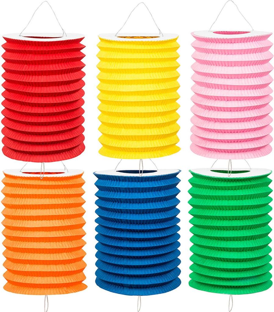 Twisk 12 Zuglaternen 16 cm 6 unifarben 42033