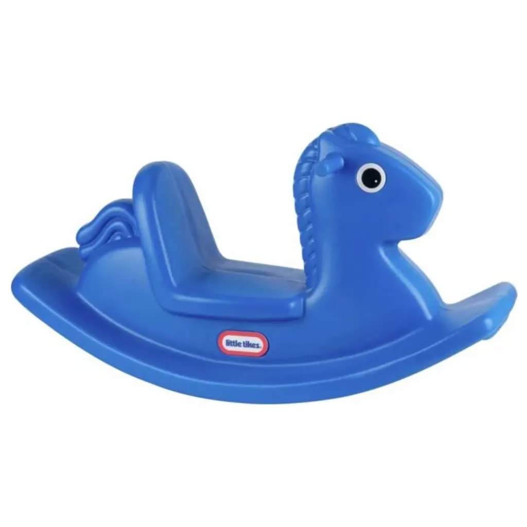 Little Tikes Cavallo a Dondolo Blu - Giocattolo Classico per Bambini