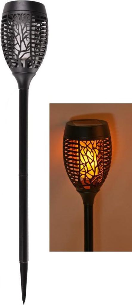 Hilight 507226 Solar-Fackel 'LED Solar Fackel' für Außenbereich, mit Flammeneffekt