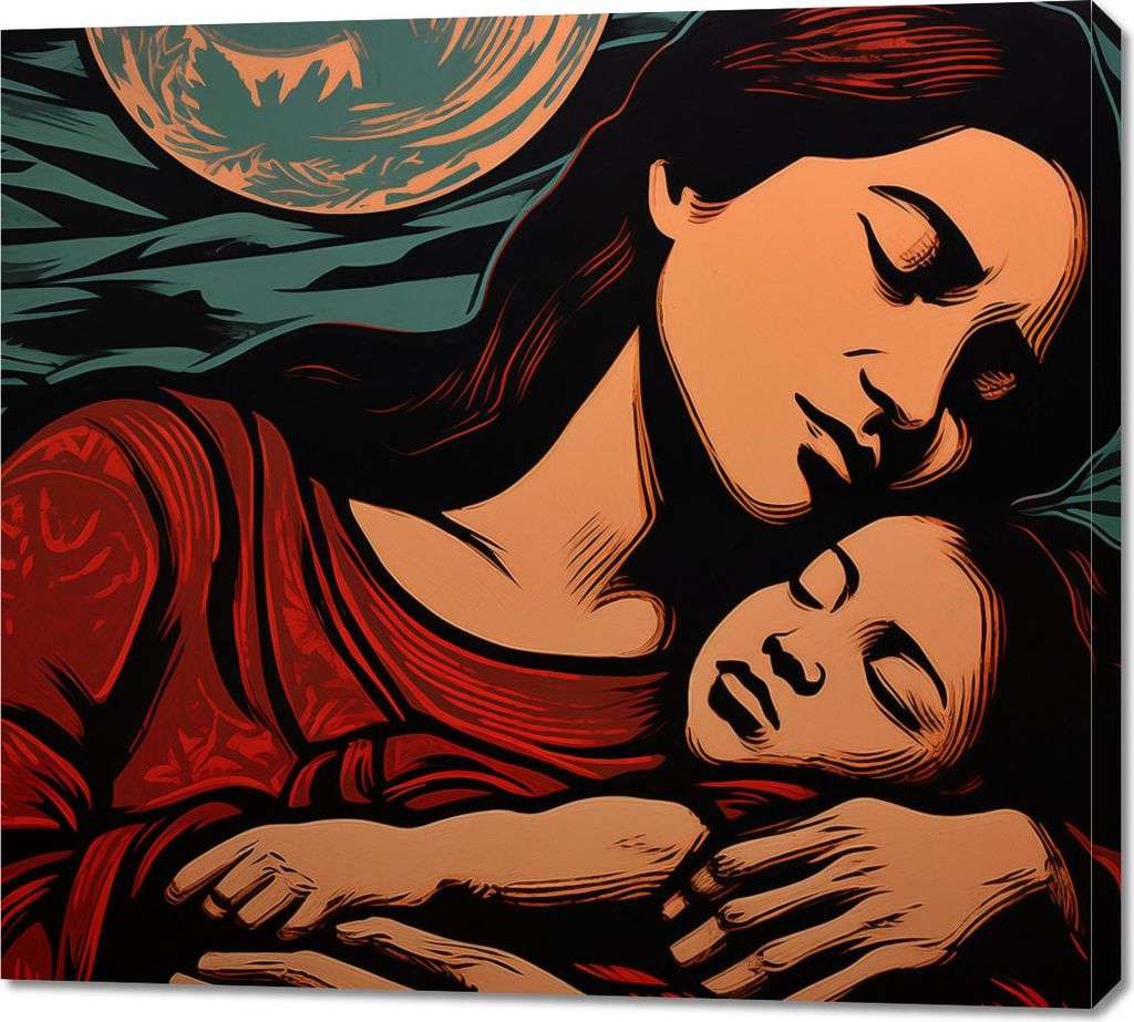 Bild 100x90cm Mütterliche Bindungen