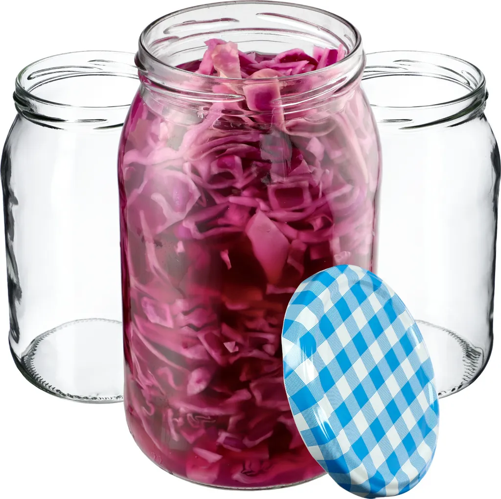 24 Barattoli KADAX per Sottovuoto 900ml - Vetro per Pastorizzazione