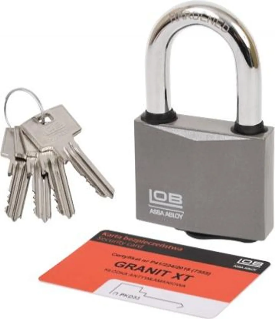 Cadenas LOB GRANIT-1 XT KWG611 Classe 4.4 avec anse allongée en acier
