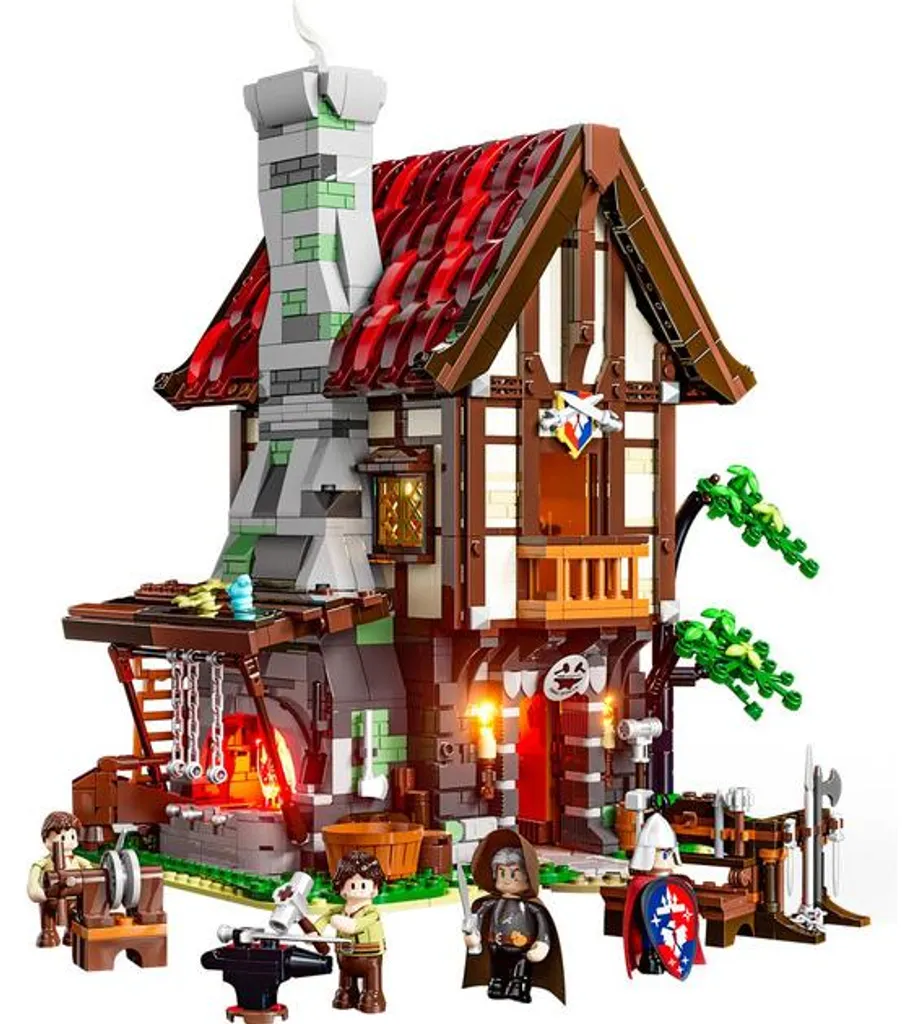 Maquette Forge Médiévale F09040 Jeu de Construction avec Lumière - 17