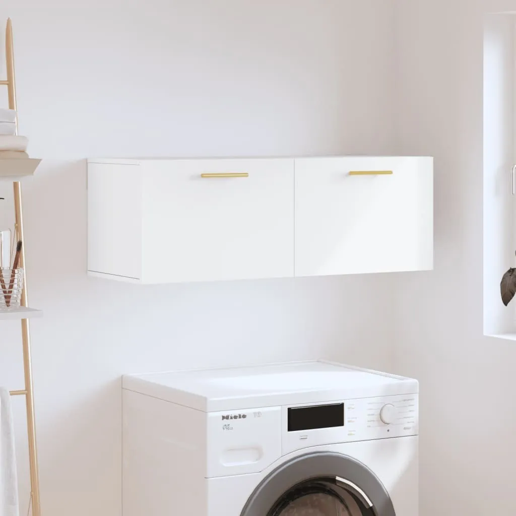 Rangement mural blanc 100 cm : libérez votre sol et organisez votre pièce