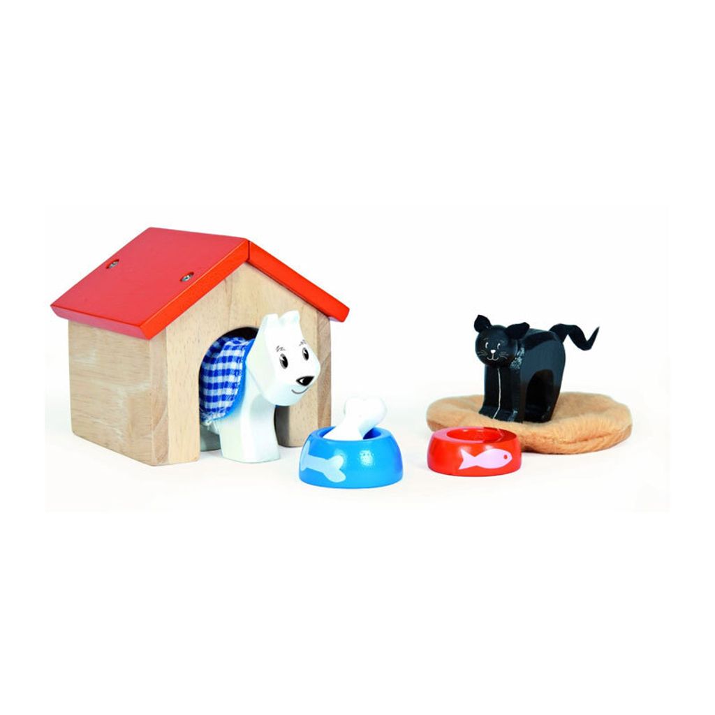 Le Toy Van Puppenhaus Haustier Set -Holzspielzeug Tiere