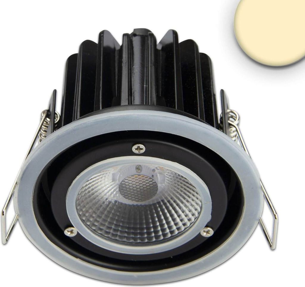 ISOLED LED Einbaustrahler Sys-68 MiniAMP, 8W, 24V DC, 3000K, dimmbar (exkl. Cover)