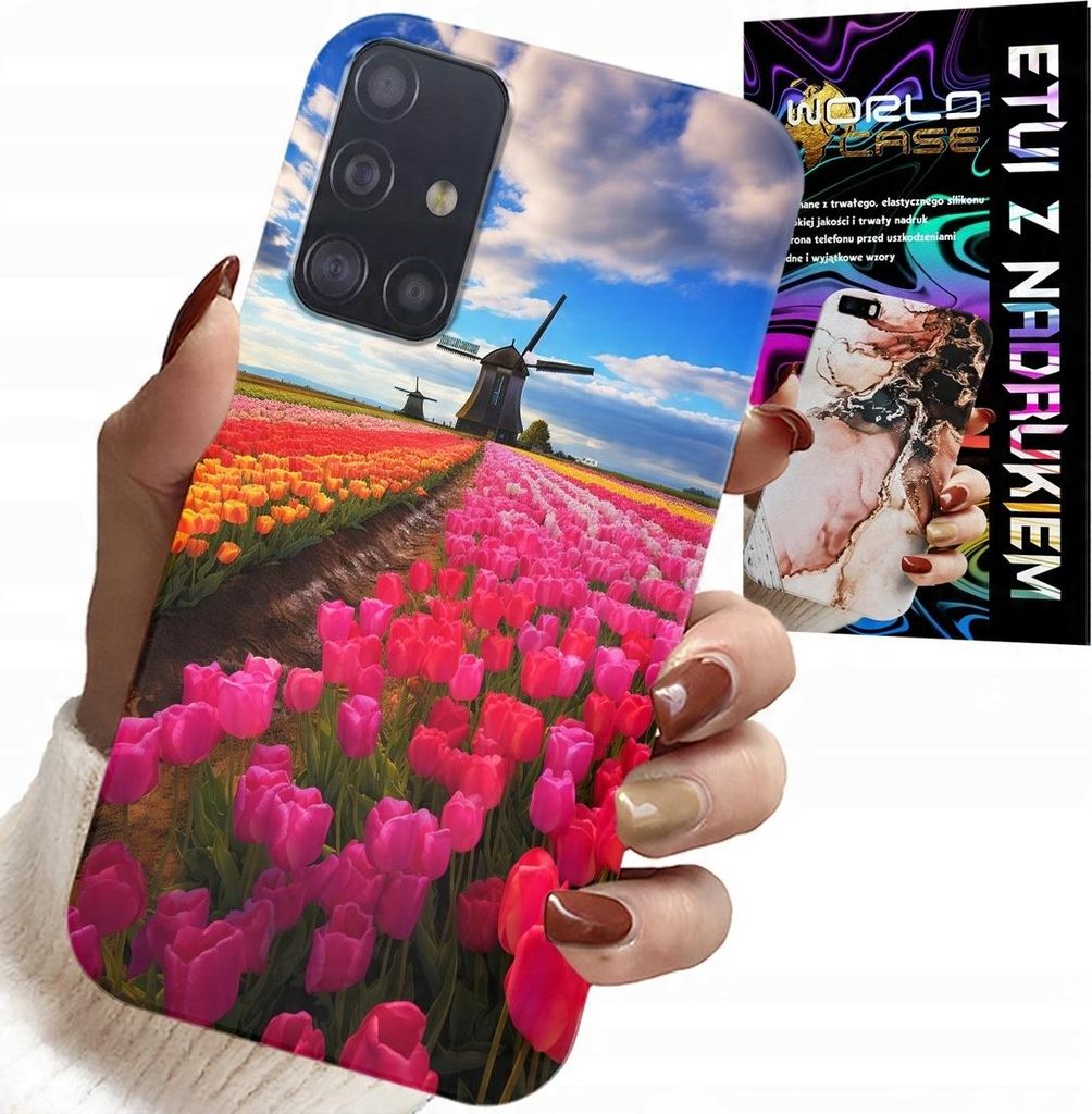 Etui Für Samsung Galaxy A51 - Feld Der Bunten Tulpen, Tulpe, Etui