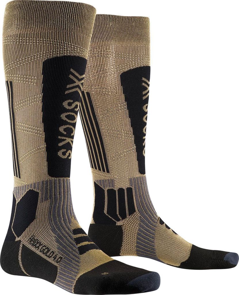 X-Socks Helixx Gold 4.0 Anniversary Edition - Schwarz-goldene Wintersport-Socken mit fortschrittlicher Technologie für optimalen Klimakomfort und ...