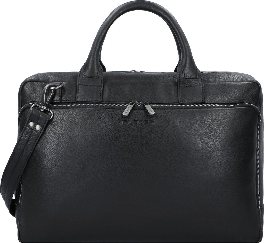 Plevier Vintage Bill Aktentasche Leder 40 cm Laptopfach