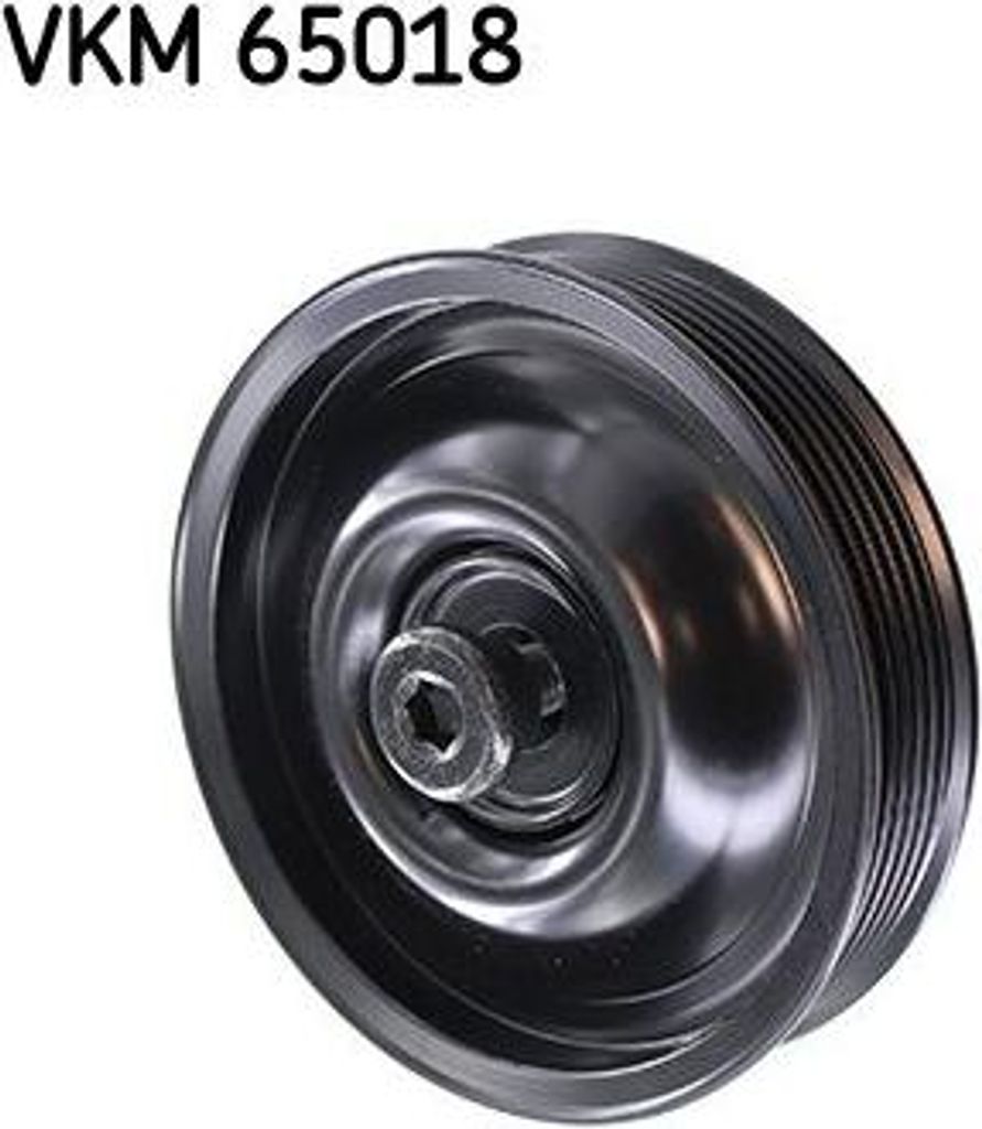 SKF VKM 65018 Umlenk-/Führungsrolle, Keilrippenriemen OE 2528827000 kompatibel mit Accent, Elantra, Getz, Grandeur, iX35, Matrix, Santa Fe, Sonata...