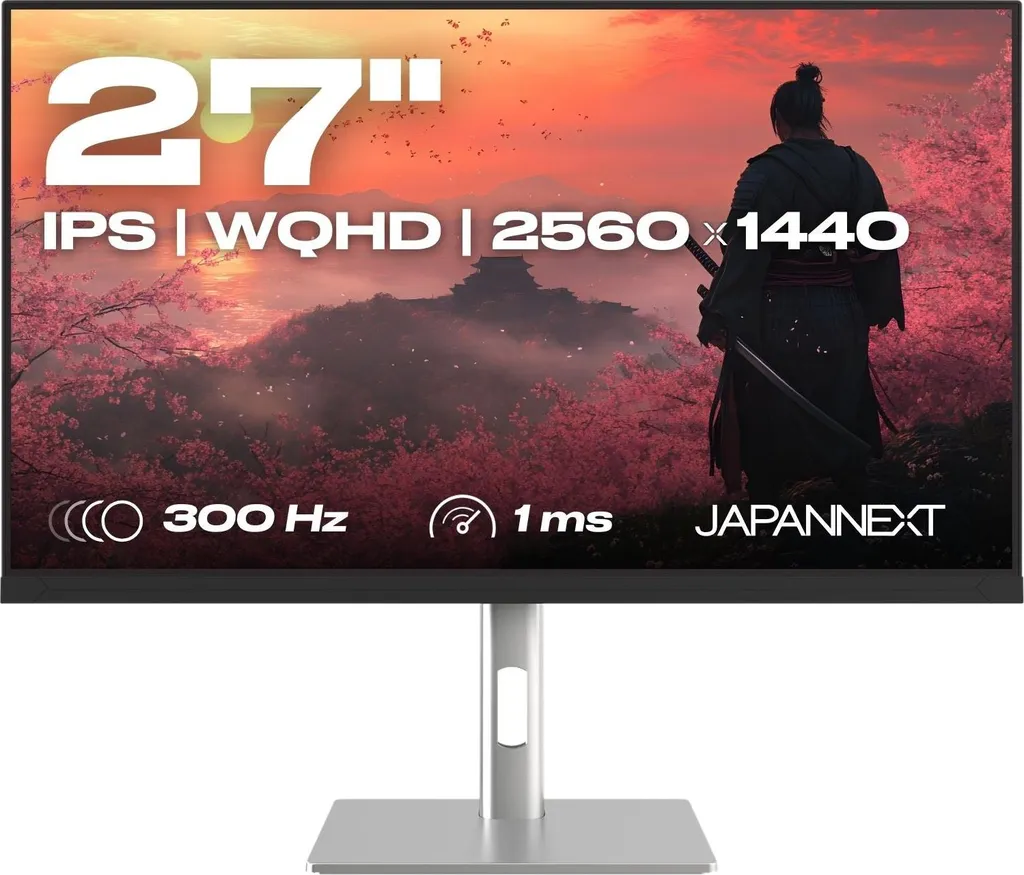 JAPANNEXT Gaming Monitor 27" IPS WQHD (2560x1440) 300Hz 1ms JN-IPS27G300Q-HSP