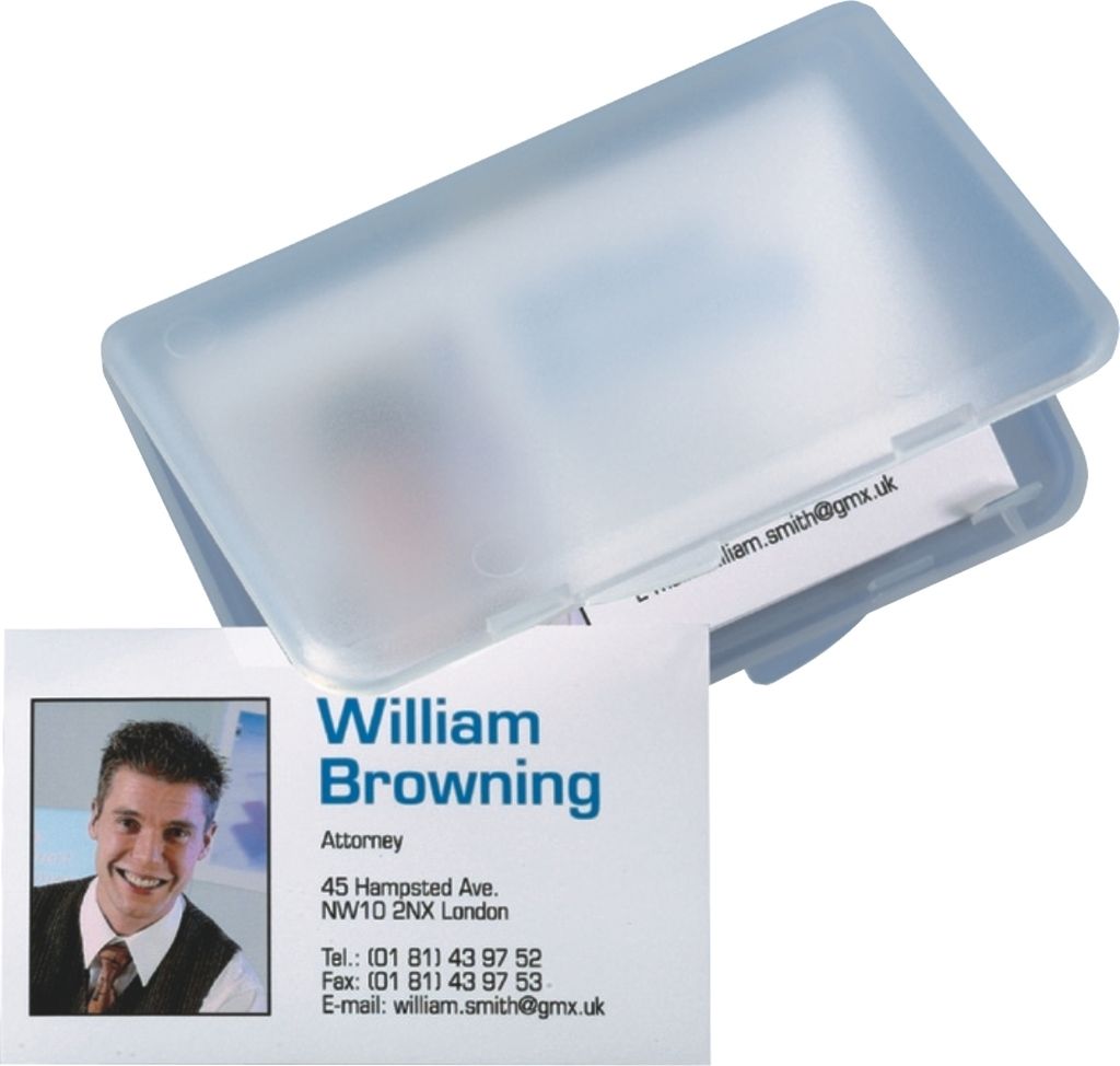 Sigel - Visitenkartenbeutel Sigel 15KRT 89x57mm transparent | 1 Stück | 20 Teile