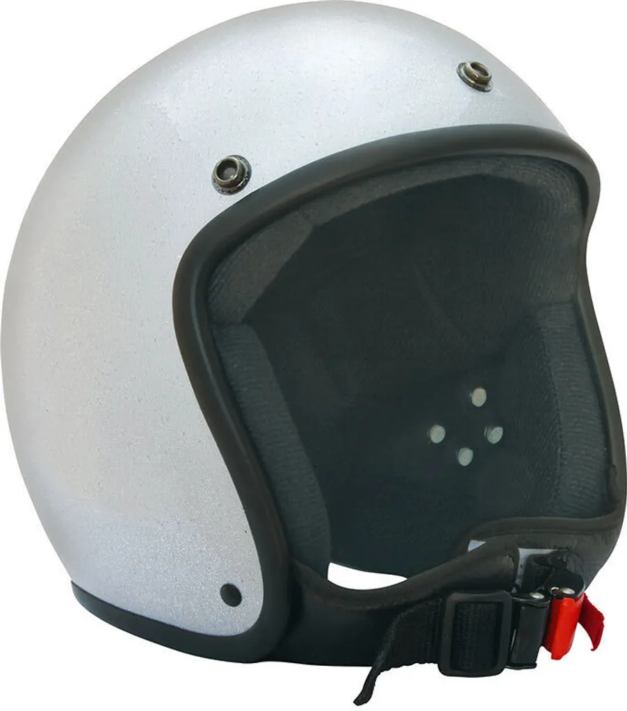 Casque jet léger en fibre de verre Bores Gensler Bogo III argenté S