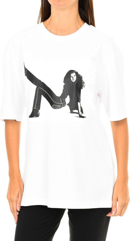 Calvin Klein Damen-T-Shirt mit kurzen Ärmeln und Rundhalsausschnitt J20J209272