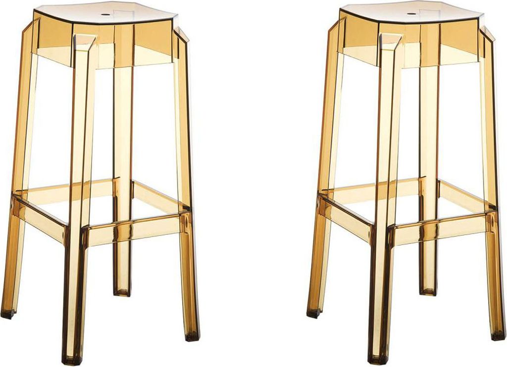 TPFLiving 2er Set Barhocker Faxi Bernstein Produktbild 