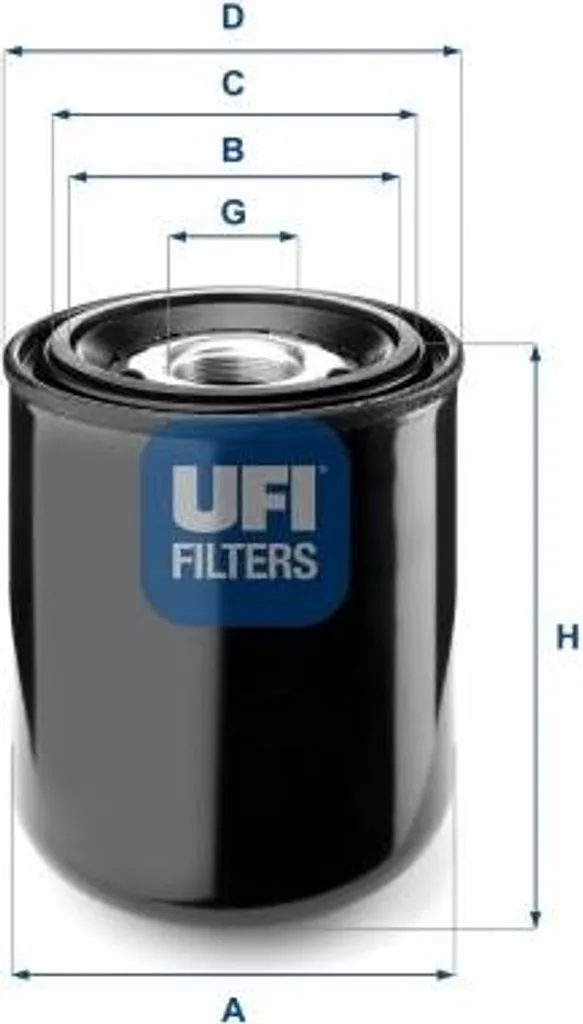 Dessiccateur d'air comprimé UFI 27.259.00 compatible avec OE 107163