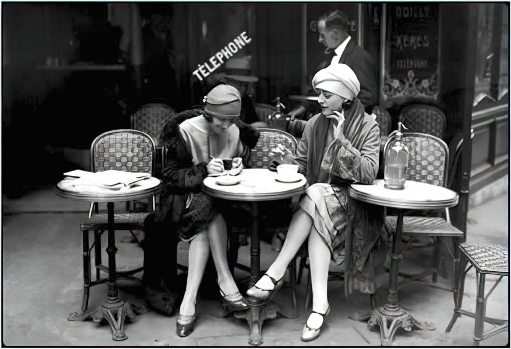 Café Et Cigarette, Paris, 1925 (Kunstdruck) 30 x 24 cm