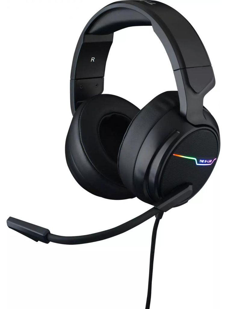 THE G-LAB Korp THALLIUM Gaming Headset USB 7.1 Digital Surround - Gaming Headset - Noise Cancelling Mikrofon, RGB LED - Compatible mit PC PS4 Mac (...