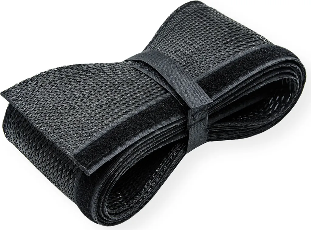 Copricavi ROLINE Nero 2,5m - Soluzione Elegante Management Cavi Velcro