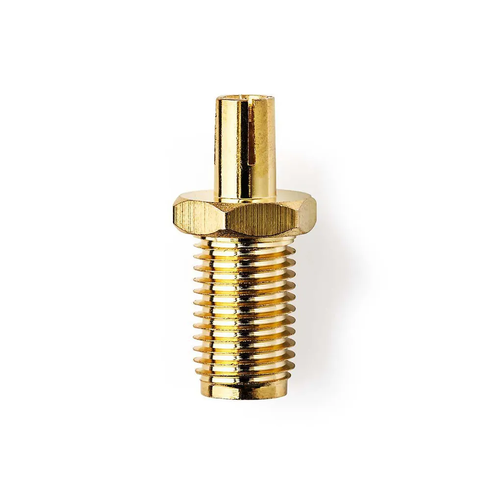 Adaptateur SMA femelle vers TS9 plaqué or 50 Ohm droit en cuivre 2 pcs