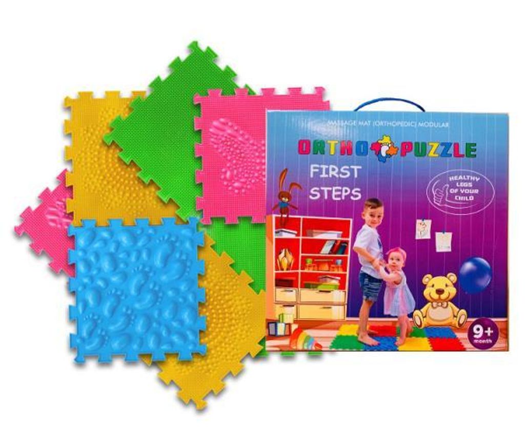 PROMO Polesie 62319 Orthopädische modulare Massagematte ORTHO PUZZLE Erste Schritte