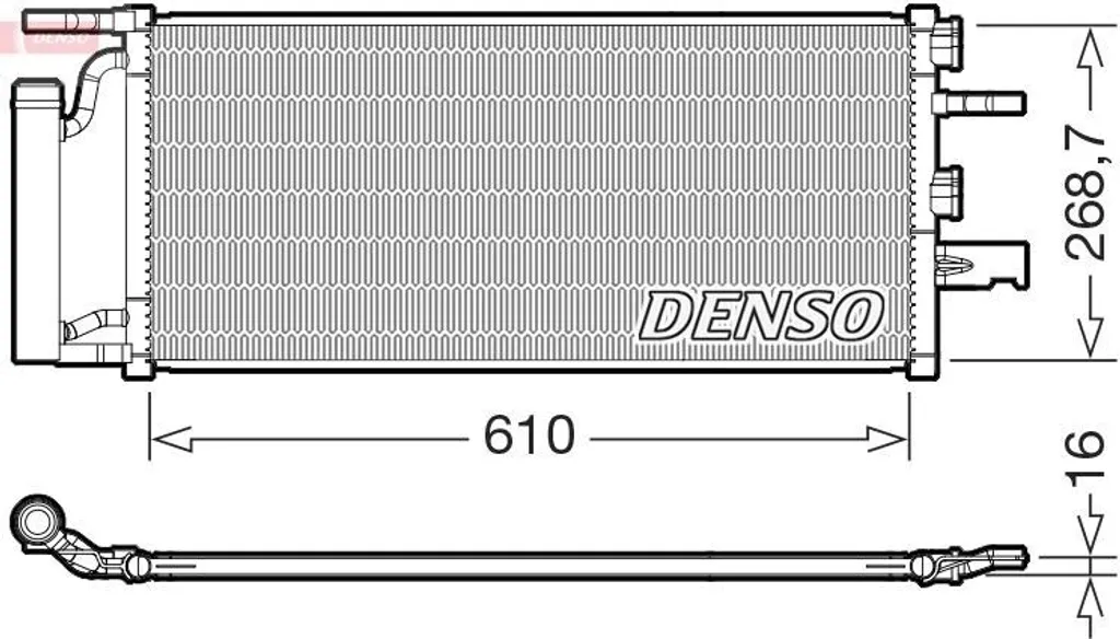 Solution fuite clim BMW Série 1 F40 : Condenseur DENSO DCN05036
