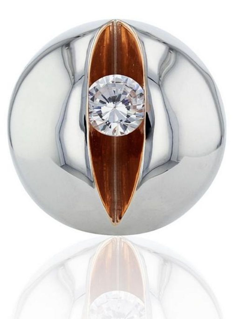 Luna-Pearls - 656.1012 - Schliesse - Damen - 925er Silber rosévergoldet - Zirkonia - 18mm