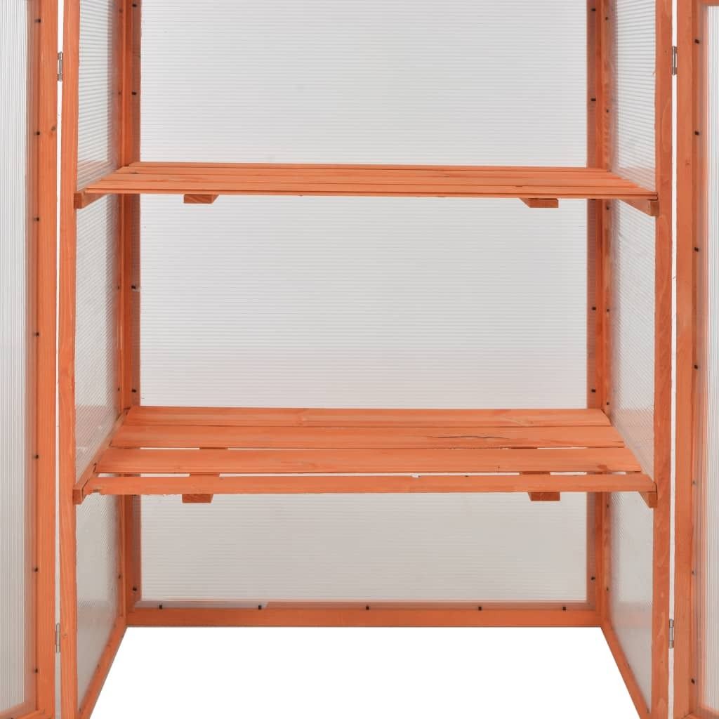 vidaXL Gewächshaus-Schrank Holz 75x47x109 cm Produktbild 2