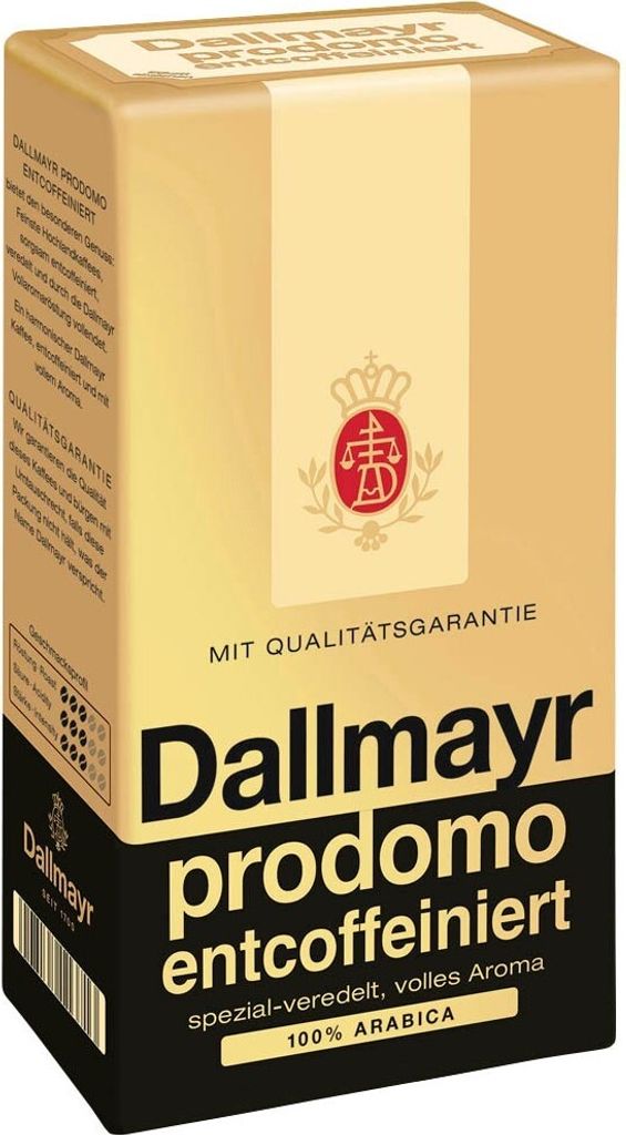 Dallmayr prodomo entcoffeiniert | gemahlen | 500g Produktbild 
