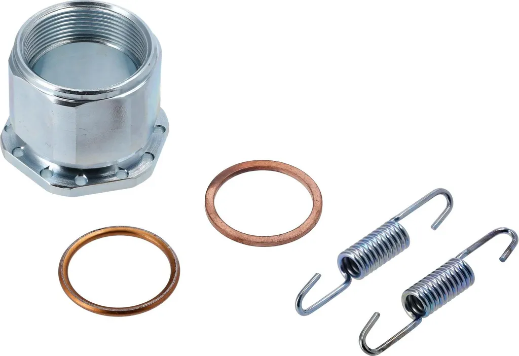 Fixation collecteur 28 mm CNC contre fuites échappement Pseudo-Calotte