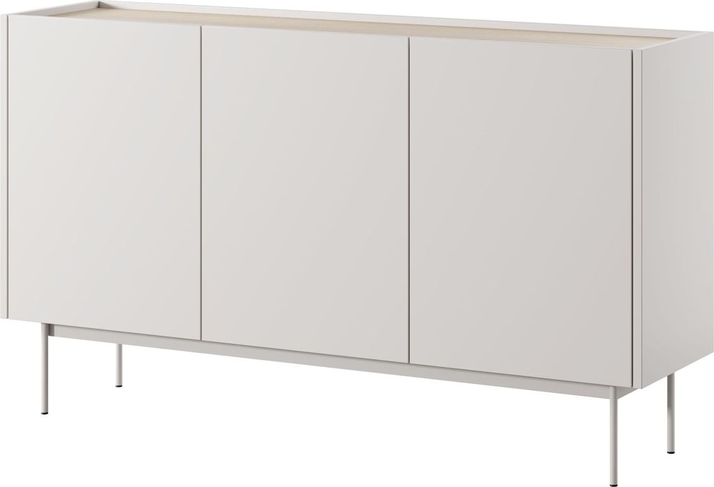 Komodee, Kommode Kelowna K144 - Kashmir, Eiche - Breite 144 cm, Höhe 83 cm, Tiefe 37 cm