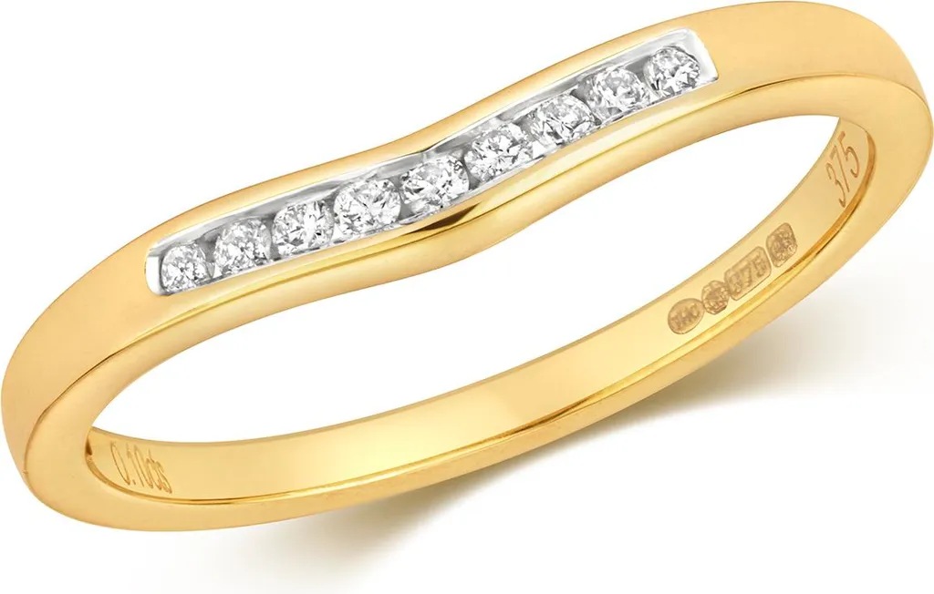 Bague de Fiançailles Wishbone en Or et Diamant Idéale pour Cadeau