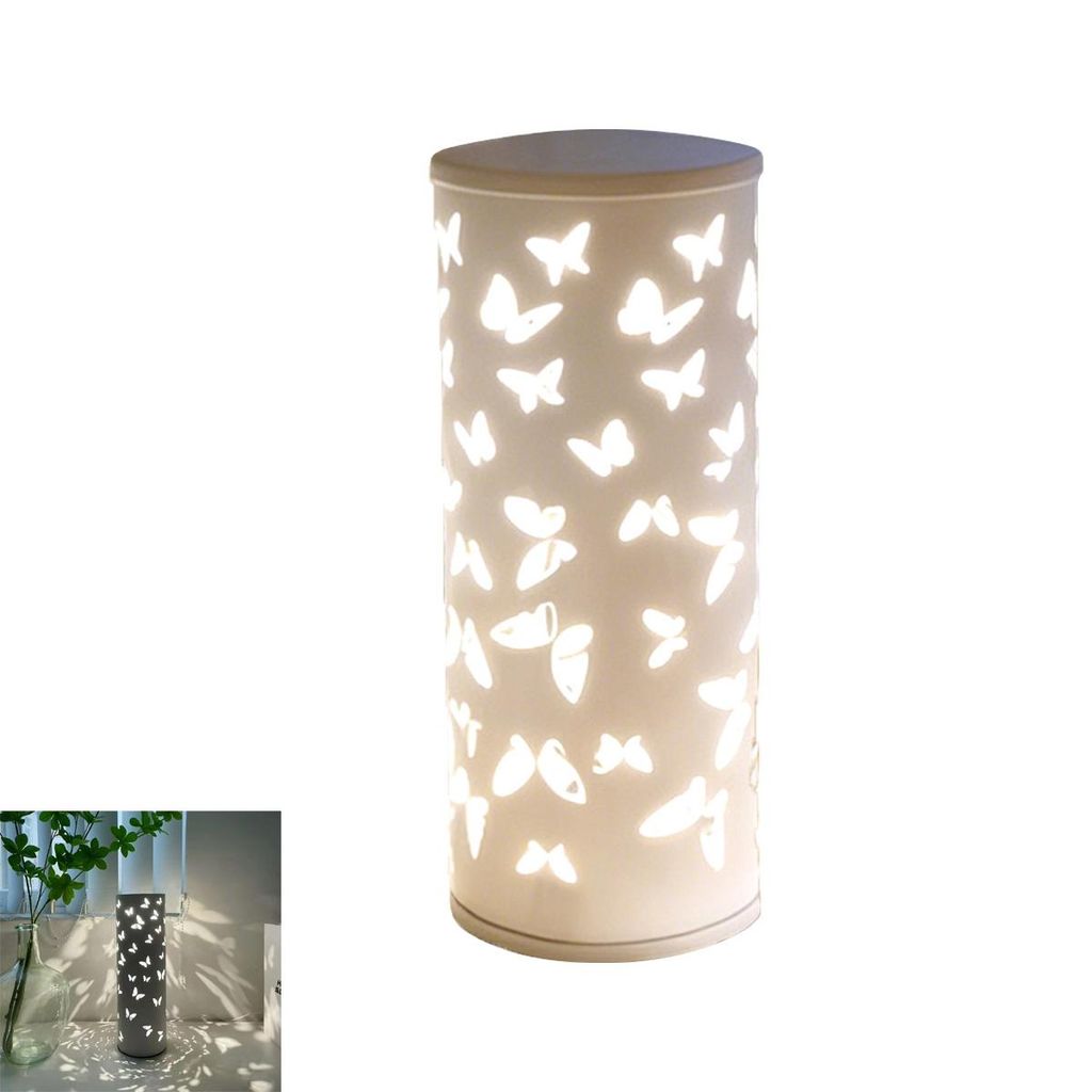 LED Schmetterlings-Tischlampe, 16 Farben Projektionslicht Bettlicht, Nachtlicht für Schlafzimmer & Wohnzimmer